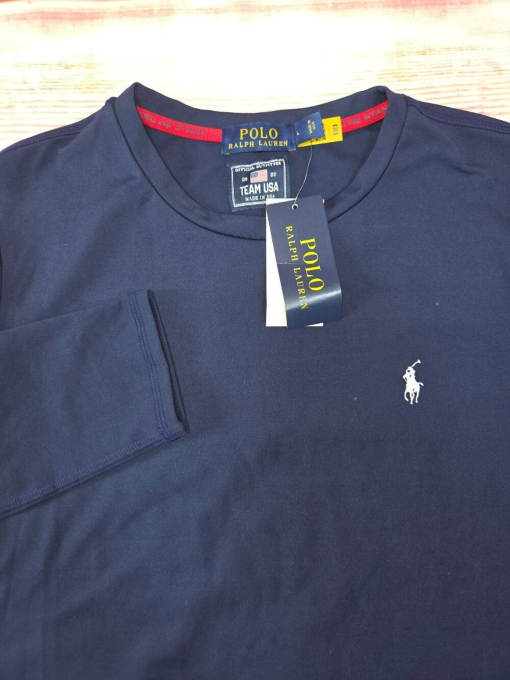 Polo Ralph Lauren Kids Team USA Navy Long Sleeve Shirt Large - Picture 4 of 10